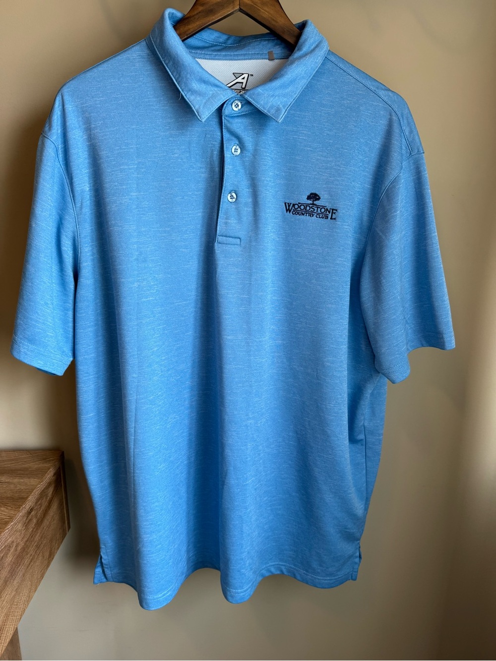 Ahead USA Woodstone Country Club Performance Golf Polo Shirt Men’s XXL Blue